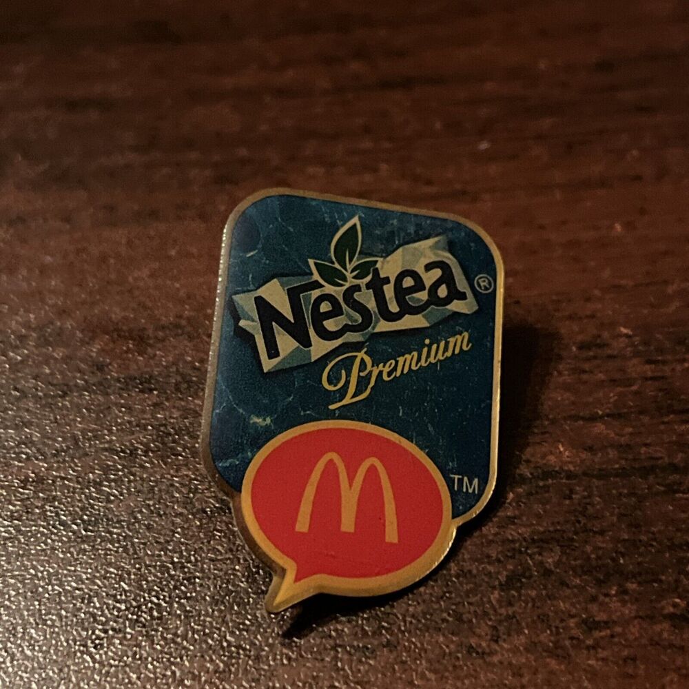 McDonald's Nestea Premium Tea Employee Lapel‎ Hat Pin